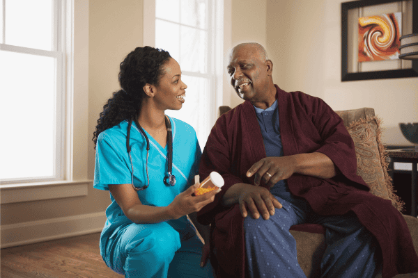 services of home nursing care